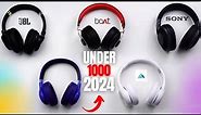 Top 5 best Headphones under 1000 in India 2024 | best gaming headphones under 1000 rs 2024⚡️⚡️