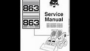Bobcat 863 and 863H SkidSteer Loader Service Manual