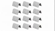 for Weathertech Window Deflector Clips 12Pcs Car Wind Rain Deflector Channel Stainless Steel Fixing Retaining Clips Handle Retainer Clip Assortment Fit for HEKO G3