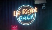 Live Stream Be Right Back Overlay - Neon