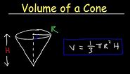 Volume of a Cone