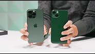 iPhone 13/iPhone 13 Pro Green: Unboxing & First Impressions!