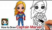 How to Draw Captain Marvel | Avengers Endgame