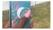 Teal marble with matching popsocket... - Differently Styled