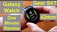 Samsung Galaxy Watch (Gear S4) 42mm Women's Tizen OS Smartwatch: One Minute Overview