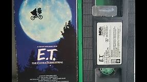 Opening And Closing To E.T. The Extra-Terrestrial (1982) (1988) VHS
