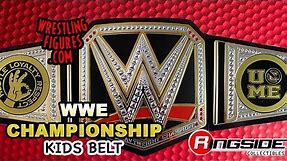 WWE FIGURE INSIDER: (Reversible John Cena Side Plates) WWE Championship - Toy Wrestling Belt