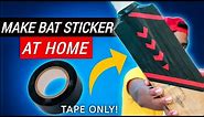 Make Cricket bat sticker at Home | Only from tape *Non tech *