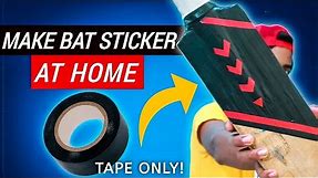 Make Cricket bat sticker at Home | Only from tape *Non tech *