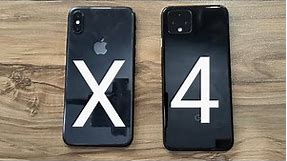 iPhone X vs Google Pixel 4