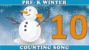 WINTER LEARN TO COUNT 1-10 PRESCHOOL | counting song