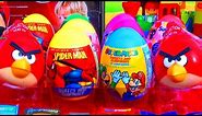 12 Surprise Eggs Easter Edition Disney Marvel Spider-Man Hello Kitty Super Mario Bros Angry Birds