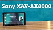 Sony XAV-AX8000 floating-screen digital media receiver | Crutchfield