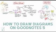 How to draw diagrams & flowcharts | Goodnotes 5 on the iPad Pro