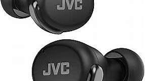 JVC Compact True Wireless Headphones with Active Noise Cancelling, Low-Latency Mode for Gaming and Movies, Bluetooth 5.2, Long Battery Life (up to 21 Hours) - HAA30TB (Black), Small