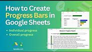 How to create progress bars in Google Sheets