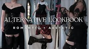 Alternative Aesthetic Lookbook + Outfit Inspiration (emo, romantic goth, egirl)