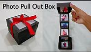 How to make cute photo pull out box | pull out photo box | DIY |