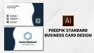 Simple Business Card Design In Illustrator | Business Card Tutorial In Illustrator Beginner