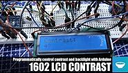 1602 LCD contrast control with Arduino //Arduino Tricks