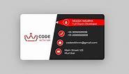 Visiting Card using HTML,CSS | CODE WITH NM