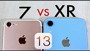 iPhone XR Vs iPhone 7 In 2019! (Speed Comparison) (iOS 13)