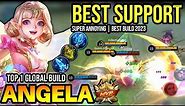 ANGELA BEST BUILD 2023 | BUILD TOP 1 GLOBAL ANGELA GAMEPLAY | MOBILE LEGENDS✓