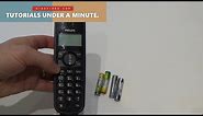 How to REPLACE the BATTERIES in a DECT CORDLESS PHONE