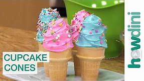 Birthday Cake Ideas: How to make cupcakes in ice cream cones