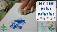 DIY Paw Print Painting Keepsake. Learn How to Make a Homemade Paw Print Painting.