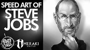 Steve Jobs Caricature - SPEED ART - Black and White Study