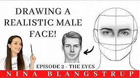 How to Draw a Realistic Male Face - Episode 2 - Drawing the Eyes