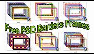PSD Borders Frames for photoshop free download