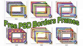 PSD Borders Frames for photoshop free download