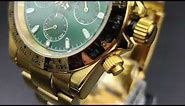 Seiko mod - (SOLD) JOHN MAYOR ROLEX STYLE gold SEITONA DAYTONA chronograph watch