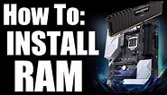 How to install Ram on An Asus Motherboard The Right Way
