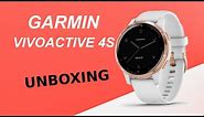Garmin Vivoactive 4S White/Rose Gold Unboxing HD (010-02172-24)