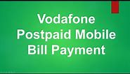 Vodafone Postpaid Mobile Bill Payment