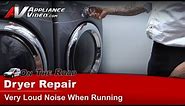 LG Dryer Repair - Very Loud Noise When Running - Drum Supports