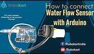 How to connect water flow sensor with arduino
