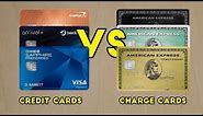 Credit Cards VS Charge Cards: Pros and cons