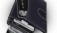 Kings Loot Money Clip Minimalist Leather Wallet for Men RFID Blocking | Mens Wallet Bifold | 12 Card Holder Front Pocket Wallet | Credit Card Wallet | Men's Slim Wallet | Minimalist Wallet (Blue)