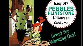 DIY Pebbles Flintstone Costume | WORKOUT FRIENDLY!