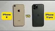 iPhone 8 vs iPhone 11 pro speed test - full comparison iPhone 11 pro vs iPhone 8