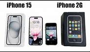 iPhone 15 vs iPhone 2G - iOS 17 vs iOS 1 - SPEED TEST