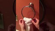 Bathroom Towel Loop Hanging Instructions