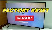 How to Factory Reset Sharp TV to Restore to Factory Settings