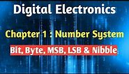 12th std: Digital Electronics : MSB, LSB, Nibble, Byte, Binary representation of decimal number