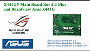 X441UV Main Board Rev 2 1 Bios and Boardview Asus X441U