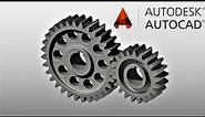How to design spur gears on AutoCAD | Design spur gears on AutoCAD | Rendering object
